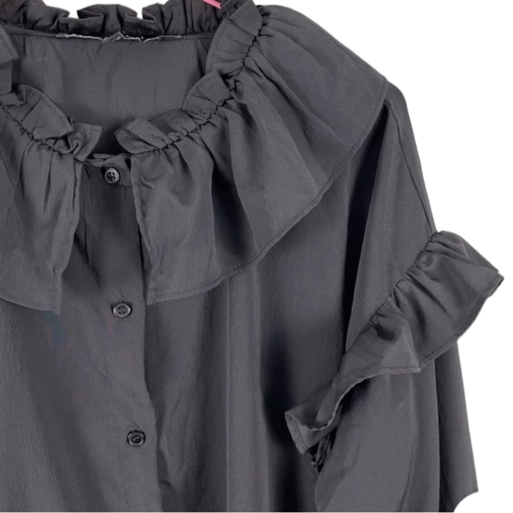 Walter Baker Ruffle Front Shirt - Picture 3 of 7